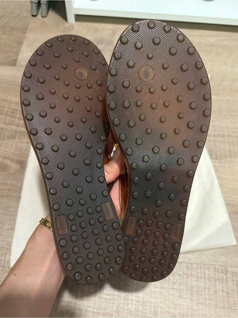 Zara flat jelly thong sandals - Picture 2 of 3